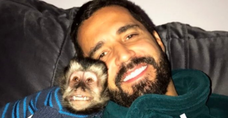 Latino encontra seu macaco de estimação, Twelves: “Foi emocionante!”