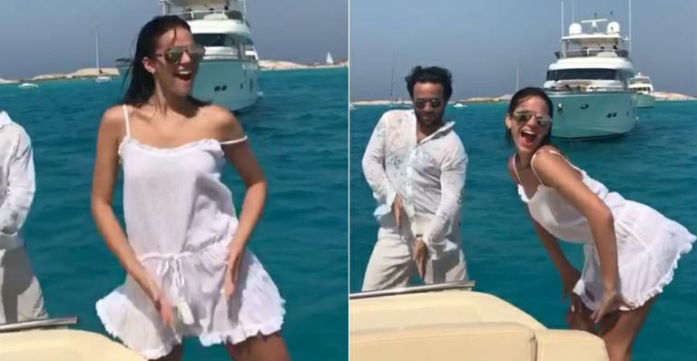 Bruna Marquezine dança ‘Paradinha’ em iate na Espanha; veja o vídeo