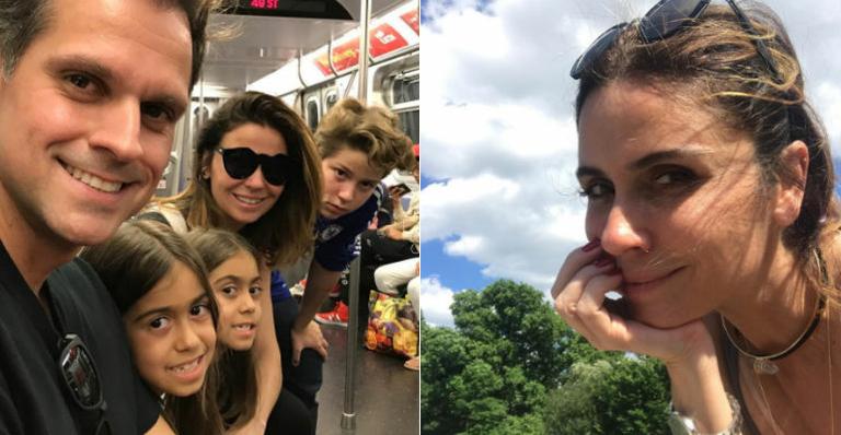 Giovanna Antonelli curte férias com a família em Nova York