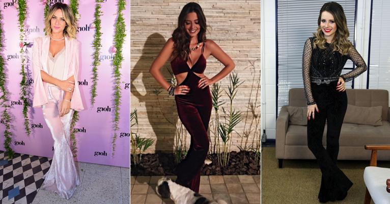 Saiba como usar calça e macacão de veludo molhado, a tendência mais forte do inverno 2017
