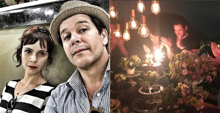 Débora Falabella festeja o aniversário de Murilo Benicio