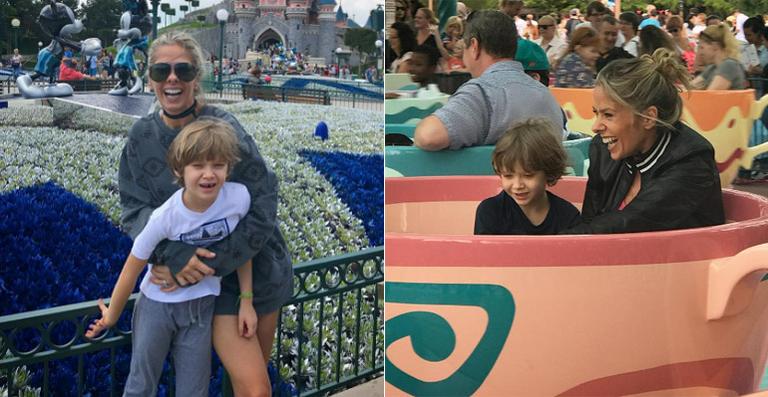 Adriane Galisteu curte viagem de férias com o filho, Vittorio