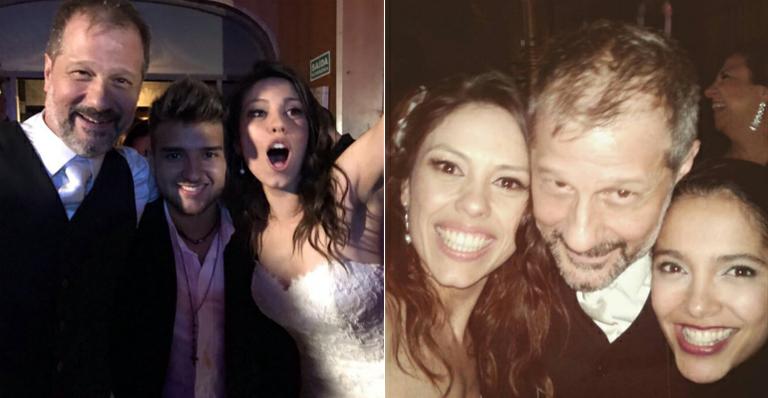 Elenco de Carrossel se encontra no casamento de Henrique Stroeter