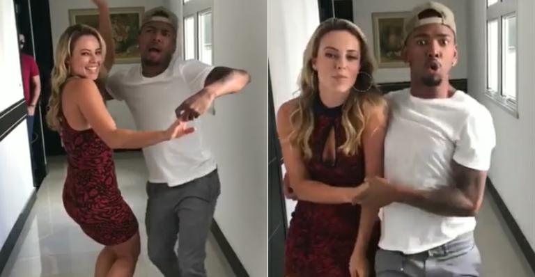 Paolla Oliveira e Nego do Borel caem na dança nos bastidores de novela