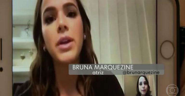 Bruna Marquezine aparece no ‘Jornal Hoje’ e surpreende fãs