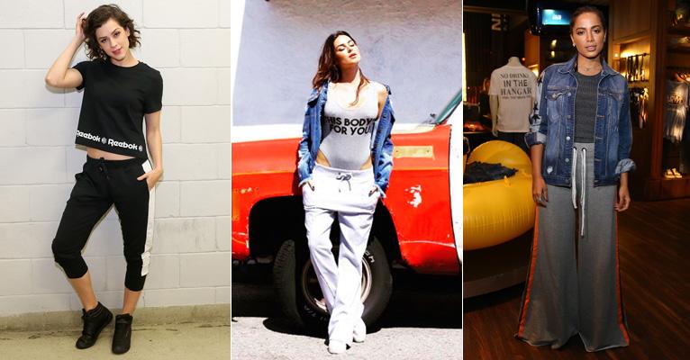 Calça de moletom invade guarda-roupa das famosas e é ideal para look moderno no inverno