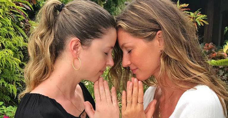 Gisele Bündchen parabeniza a sua irmã gêmea, Patricia
