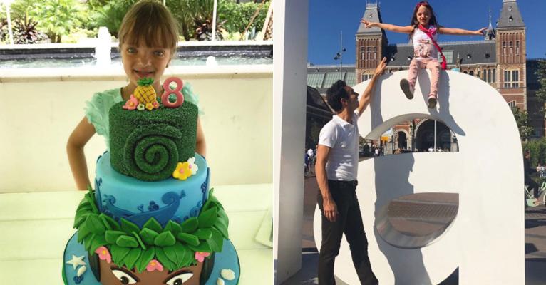 Rafa Justus comemora aniversário com tema “Moana” e ganha homenagem do padrasto, Cesar Tralli: “Biscoita”