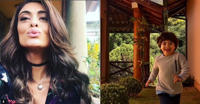 Juliana Paes celebra os 4 anos do filho caçula, Antonio: “Meu monstrinho de luz”