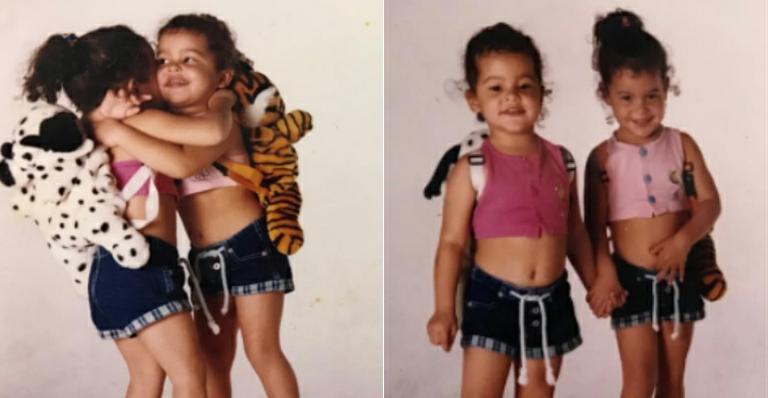 Emilly e Mayla completam 21 anos e mostram fotos da infância