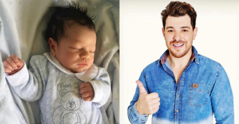 Cezar Lima, vencedor do ‘BBB 15’, apresenta o filho recém-nascido