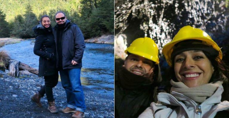 Cátia Fonseca aproveita as férias no Chile com o marido