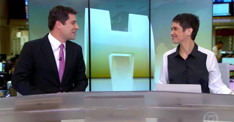 Após 14 anos, Evaristo Costa se despede do Jornal Hoje e agradece Sandra Annenberg: “Parceria”