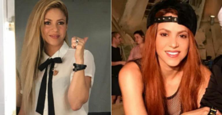 Shakira aparece ruiva em gravação do clipe de ‘Perro Fiel’
