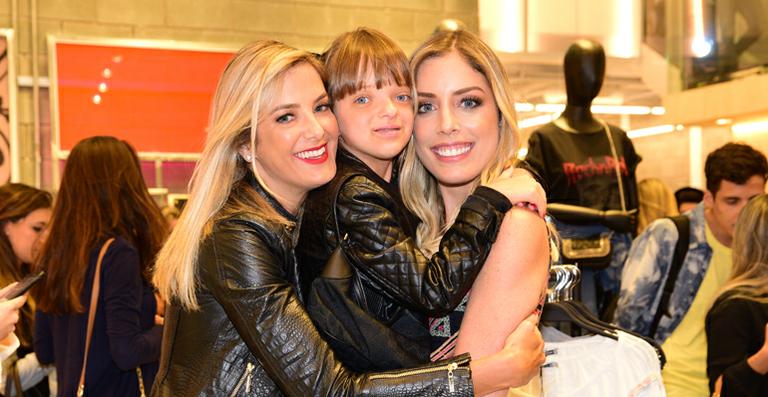 Ticiane Pinheiro e Rafa prestigiam nova loja de Fabiana Justus