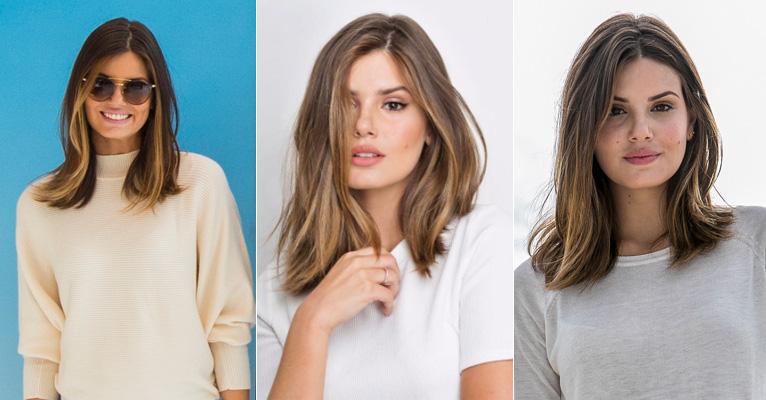 Como conquistar o cabelo long bob médio e com mechas invisible de Camila Queiroz