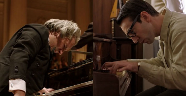 Alexandre Nero e Rodrigo Pandolfo interpretam João Carlos Martins no cinema