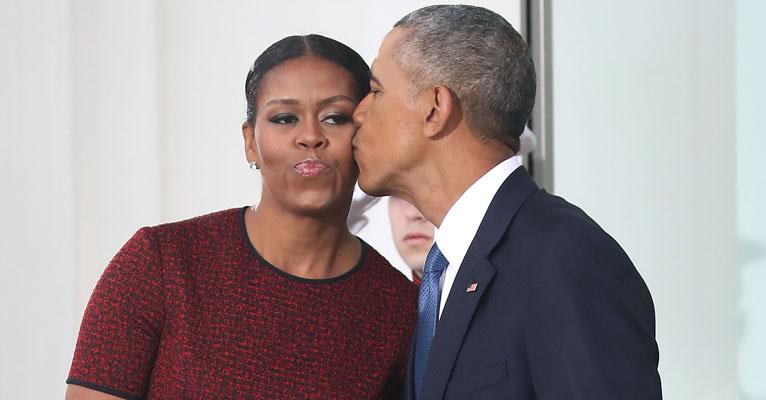Michelle Obama acaba com os boatos de separação ao se declarar para o marido, Barack: “Te amo muito”