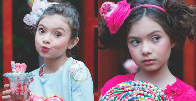 Estrela mirim, Valenthina Rodarte faz ensaio de moda