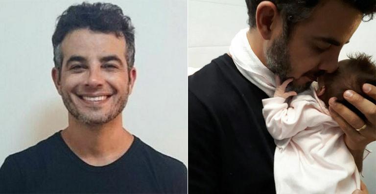 Anderson Di Rizzi celebra o primeiro mês da filha, Helena