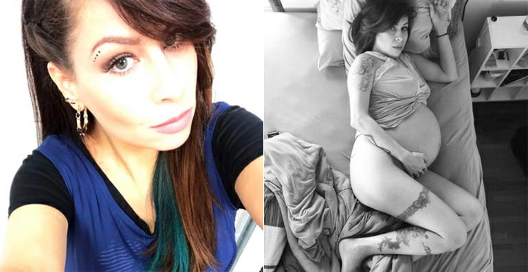 Pitty relembra o seu barrigão de grávida ao mostrar foto feita pelo marido