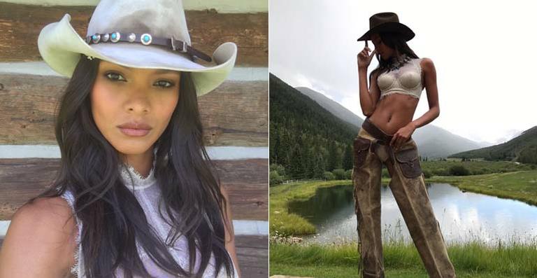 Lais Ribeiro faz ensaio fotográfico em Aspen, nos EUA
