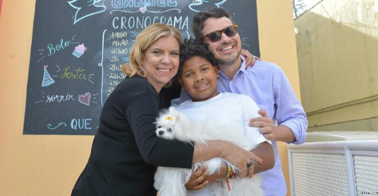 Astrid Fontenelle celebra os 9 anos do filho, Gabriel