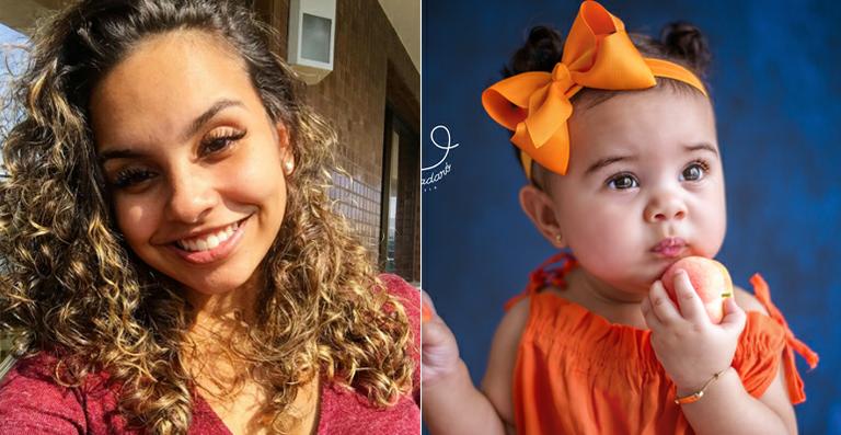 Ana Beatriz Cisneiros, ex-Gente Inocente, festeja os 7 meses da filha