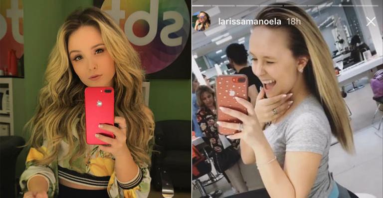 Larissa Manoela tira o megahair e exibe seu cabelo natural