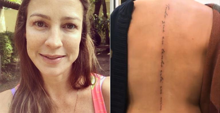 Luana Piovani faz nova tatuagem nas costas