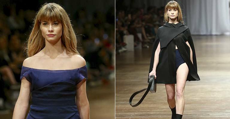 Aos 34 anos, Alinne Moraes rouba a cena em desfile no SPFW