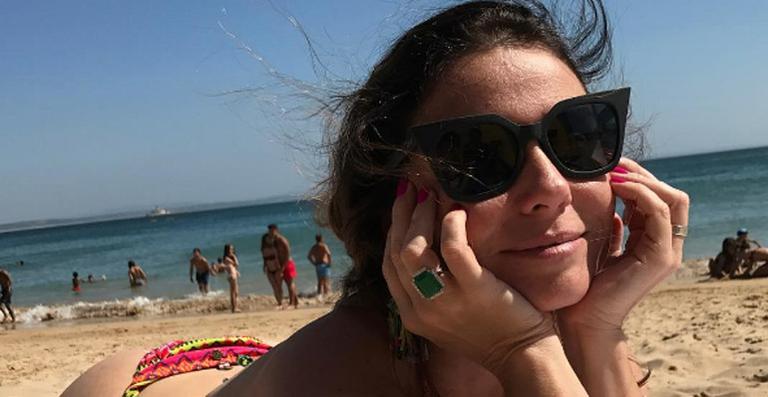 Giovanna Antonelli curte as férias em Portugal