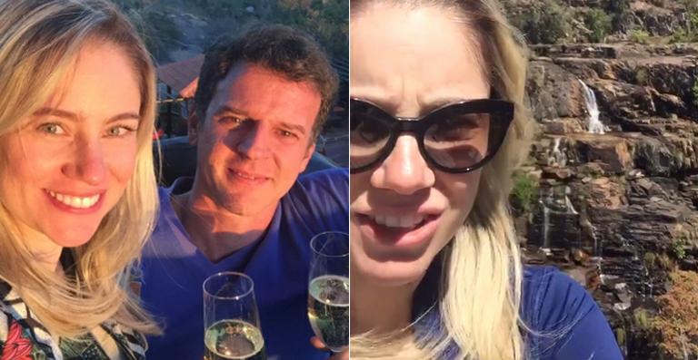 Juliana Baroni curte viagem em clima de lua de mel
