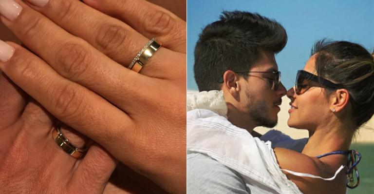 Mayra Cardi mostra aliança de noivado com Arthur Aguiar: “Ganhei na loteria”
