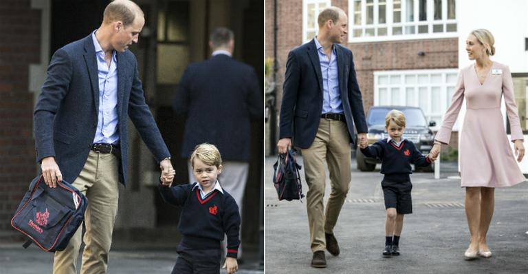 Príncipe George vai para a escola pela primeira vez