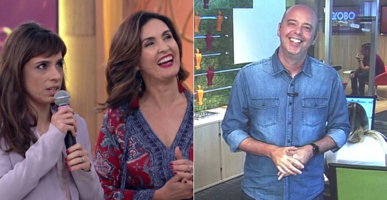 Fátima Bernardes coloca Maria Ribeiro em saia justa com Alex Escobar durante o ‘Encontro’