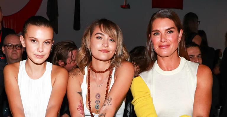 Vips prestigiam o desfile da Calvin Klein em Nova York