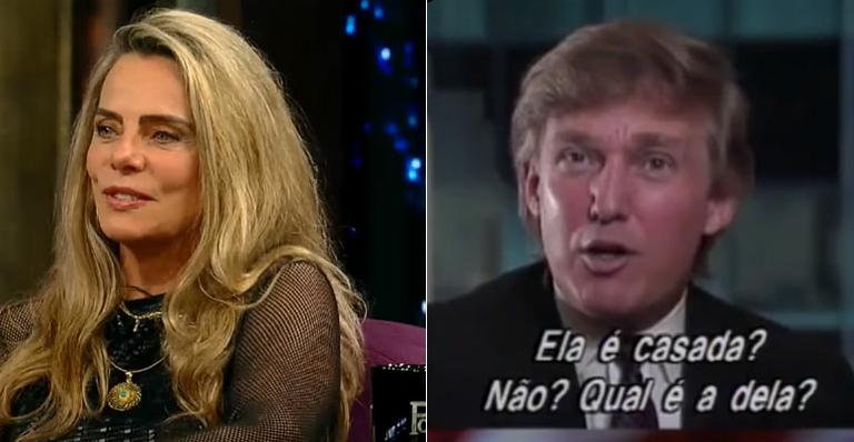 Bruna Lombardi relembra cantada que recebeu de Donald Trump