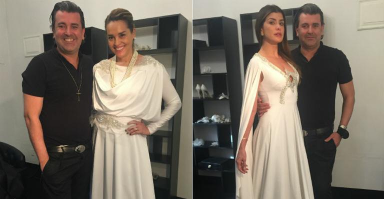 Suzy Rêgo e Carol Castelo Branco participam do desfile de Geraldo Couto