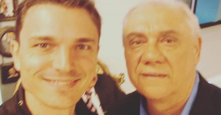 Filho de Marcelo Rezende faz homenagem ao pai: “Meu super-herói”
