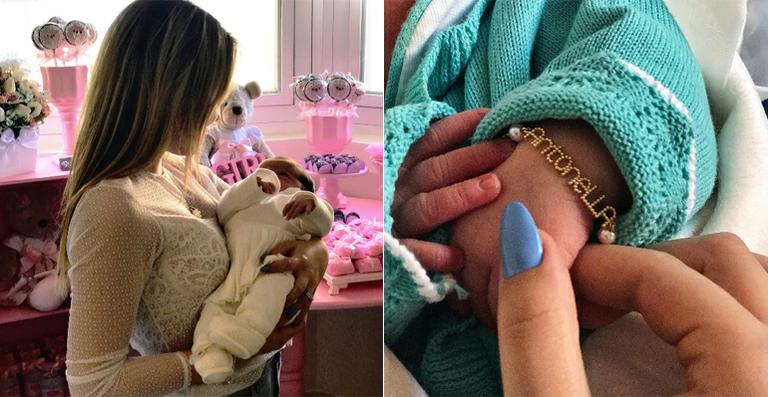 Larissa Manoela comemora o nascimento de sua afilhada