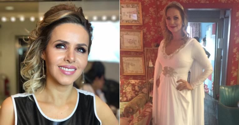 Leona Cavalli e  Adriana Colin: beleza e simpatia em desfile da nova coleção de Geraldo Couto