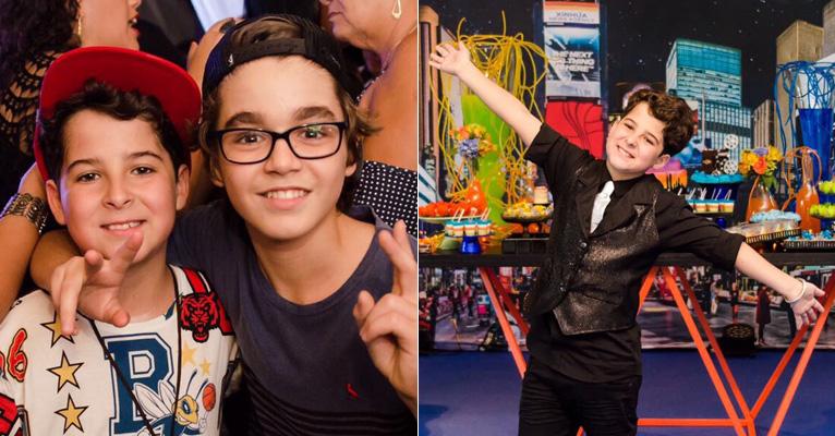 Luiz Felipe Mello, de Os Dias Eram Assim, completa 12 anos e recebe astros teens em festa