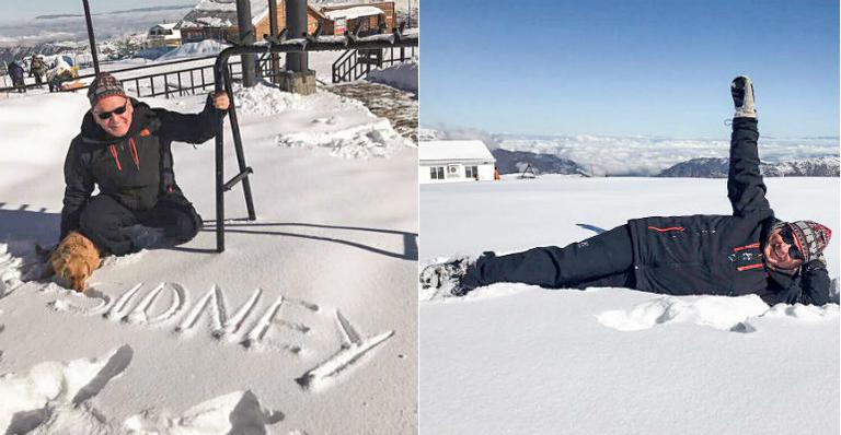 A neve chilena encanta Sidney Oliveira