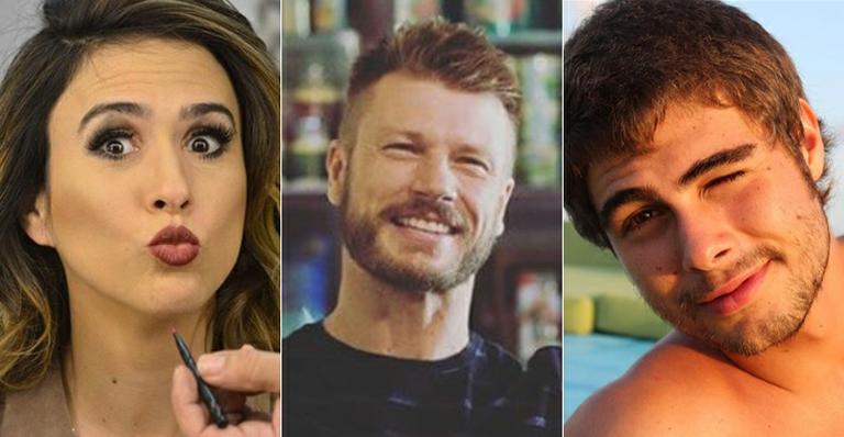 Tatá Werneck dá beijo em Rodrigo Hilbert e manda recado para Rafael Vitti