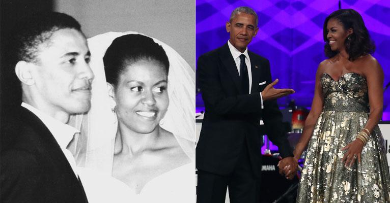 Michelle e Barack Obama completam 25 anos de casamento