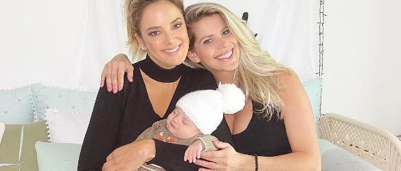Ticiane Pinheiro visita o seu afilhado, Enrico Bacchi