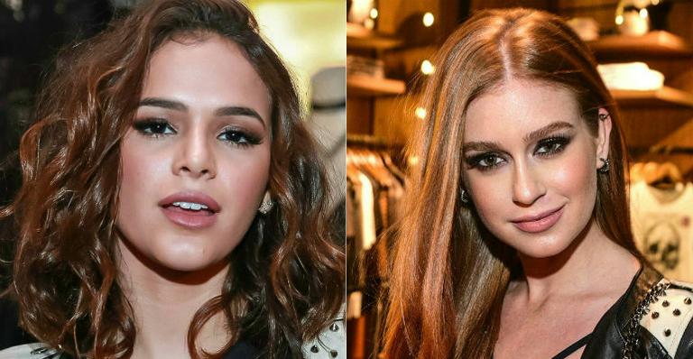 Bruna Marquezine se arruma para casamento de Marina Ruy Barbosa