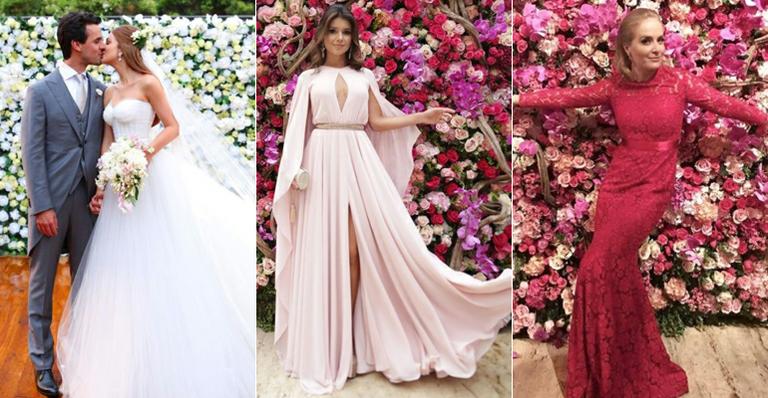 Veja os vestidos arrasadores das famosas no casamento de Marina Ruy Barbosa e Xandinho Negrão