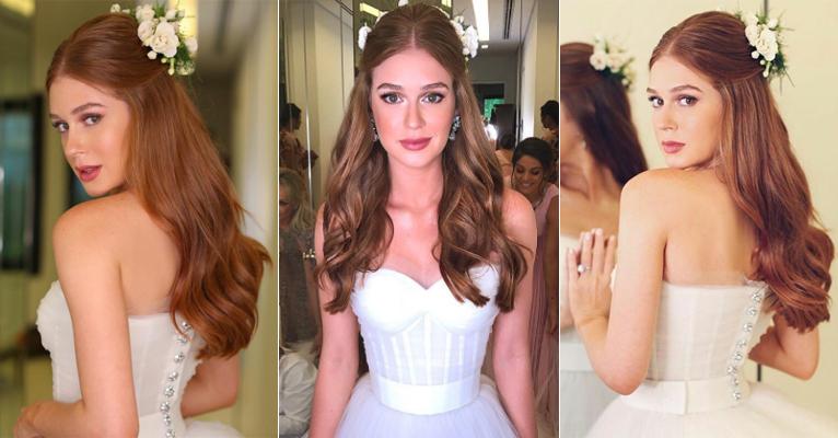 Noivas: aprenda o passo a passo do penteado e maquiagem do casamento de Marina Ruy Barbosa